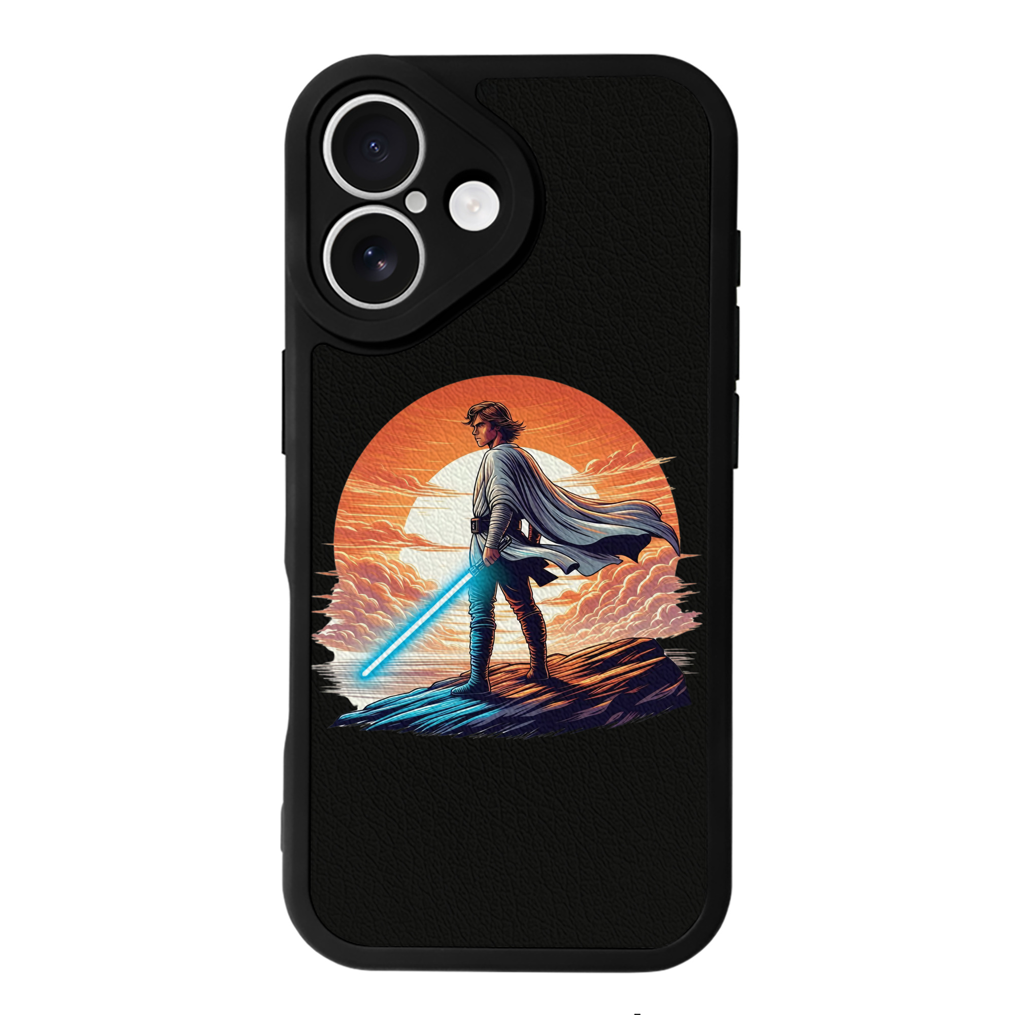 （画像用） スター・ウォーズ Star Wars 【iPhone 16シリーズ対応】シリコンスマホケース（レザー調） 材質：シリコン
